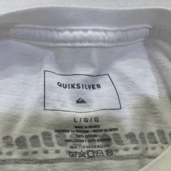 Quicksilver Boys size large white T-Shirt - Picture 3 of 4